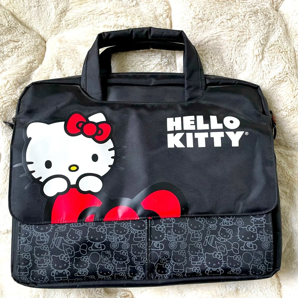 NWOT Hello Kitty Computer Laptop Messenger Bag w/ Adjustable Carry Strap